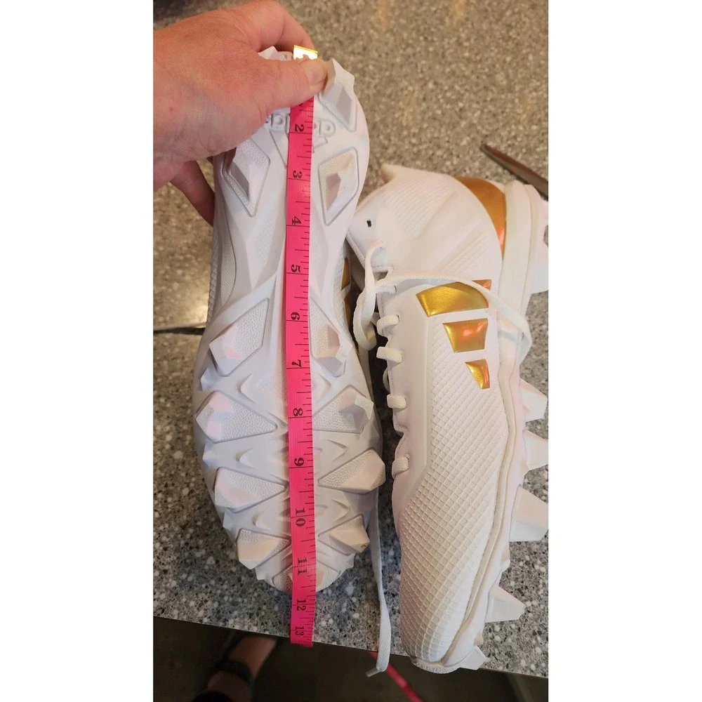 Adidas Adizero Football Cleats Mens 11 White Gold New With Tags